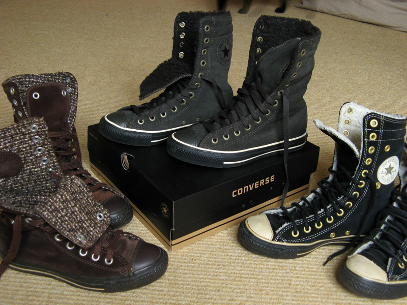 shearling converse boots